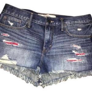 Abercrombie & Fitch Demin Hight Rise Shorts